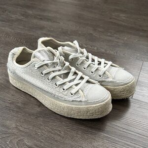 Converse Women's Gray Platform Sneakers